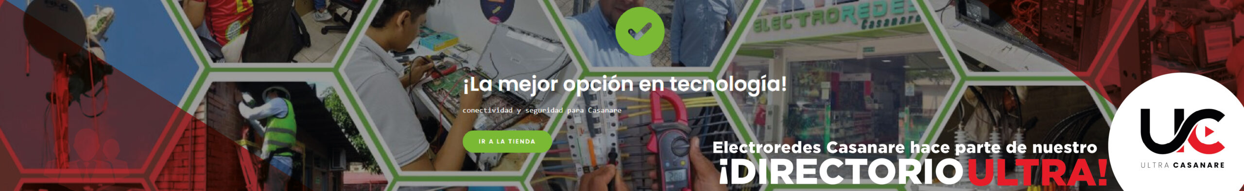 Banner horizontal electroredes