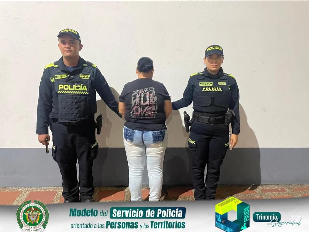 Capturada por extorsión